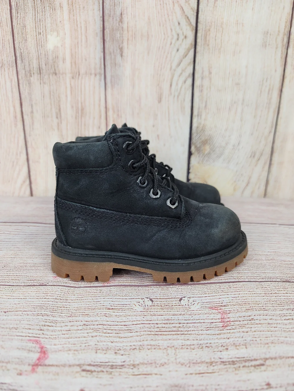 Timberland Waterproof Boots Toddlers Size 6 Premium Nubuck Boys Kids Lace Up